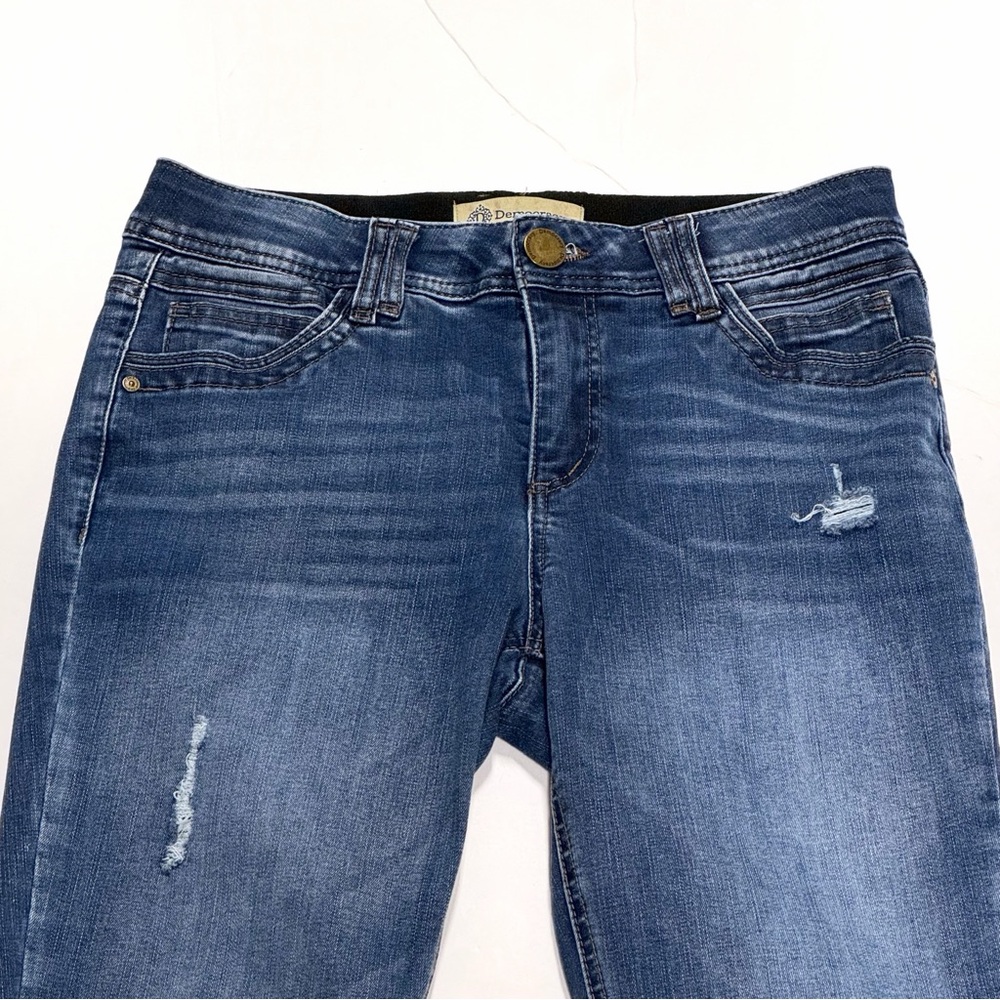 Democracy Ab Technology Skinny Jeans 6 Mom Distressed Mid Rise Stretch Medium - Picture 2 of 11